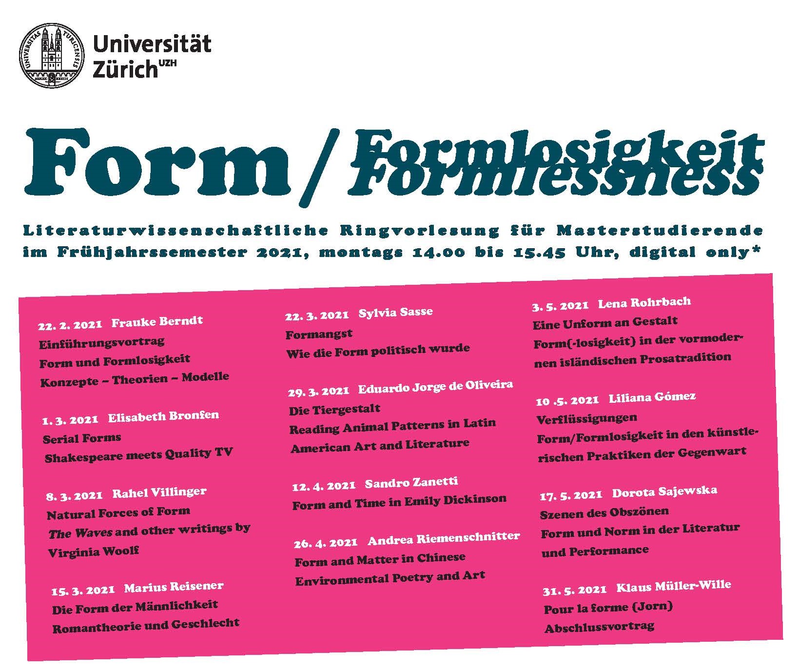 Teaser Ringvorlesung Form/losigkeit