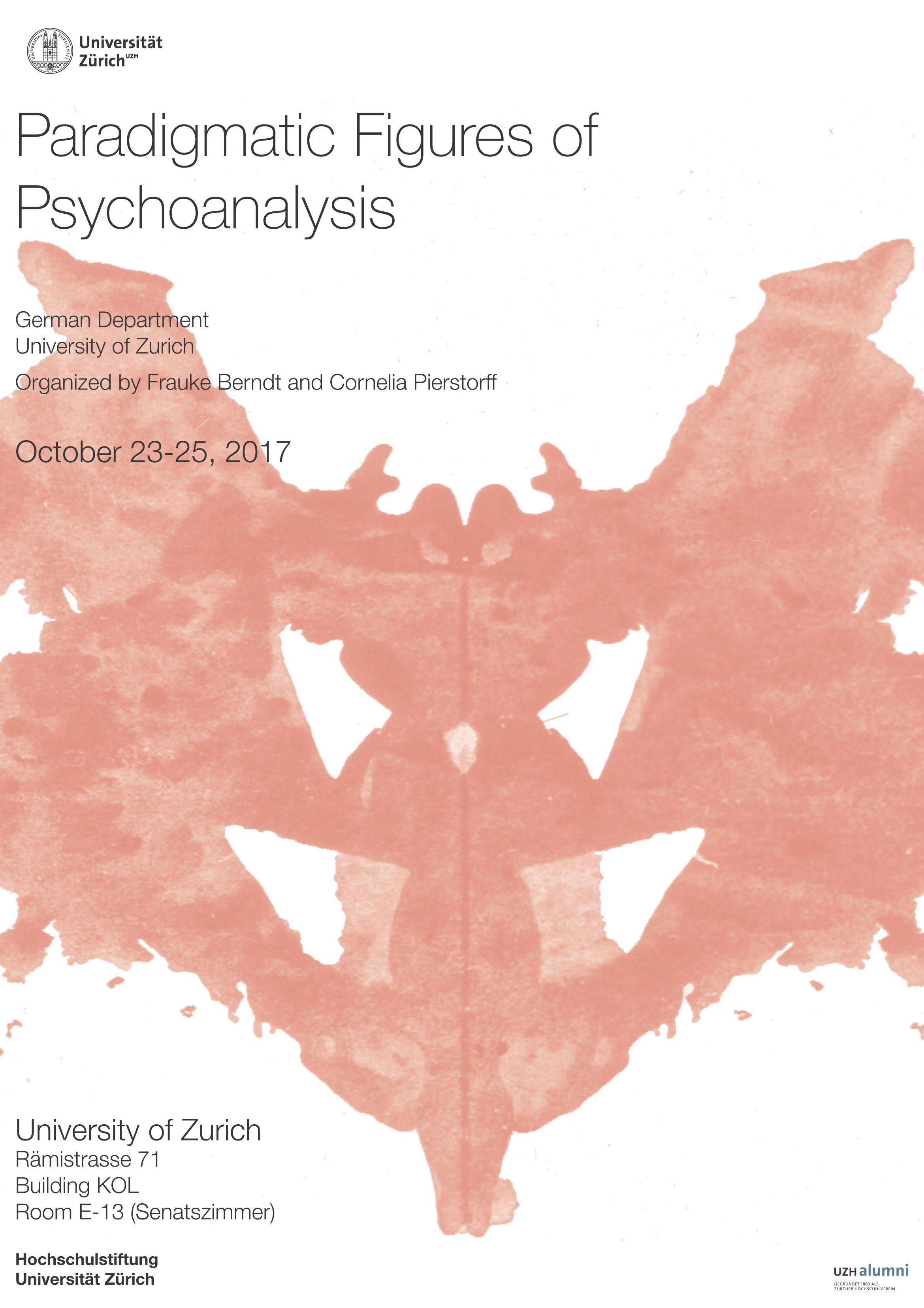 Konferenzplakat Paradigmatic Figures of Psychoanalysis