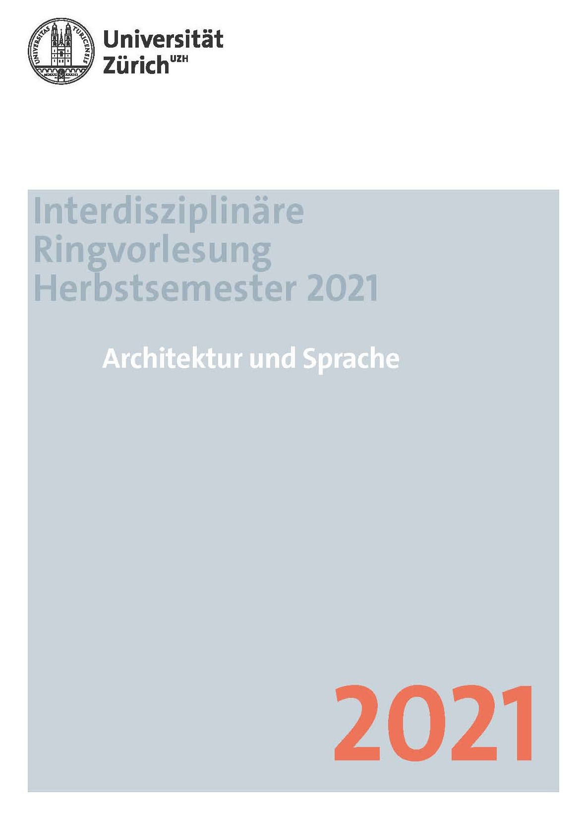 Flyer RVL Architektur und Sprache
